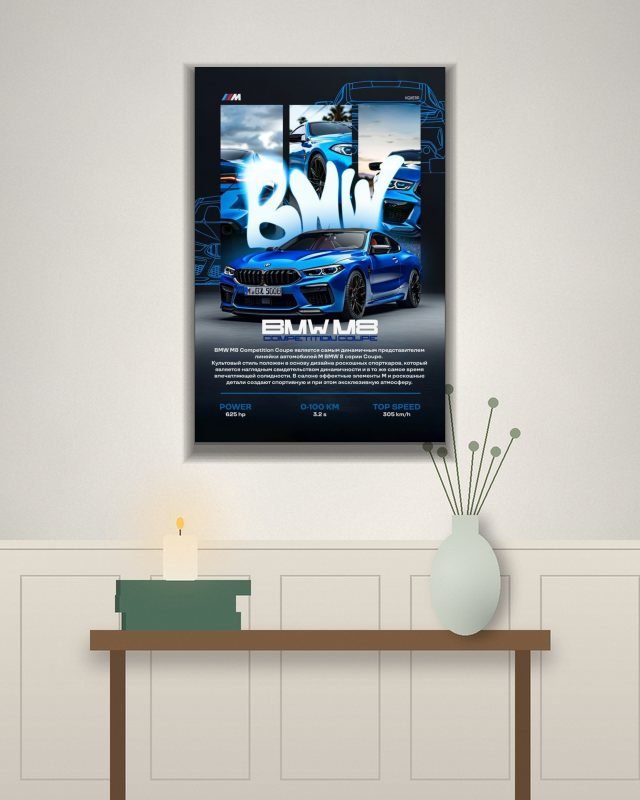 Poster page layout BMW Poster 1 poster on a wall – KS Designs
