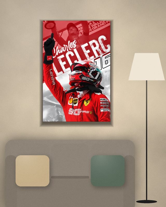 Charles Leclerc | Formula One | F1 POSTERS poster on a wall – KS Designs