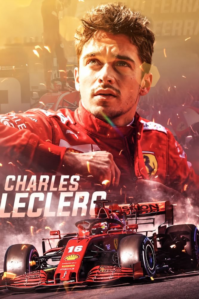 Poster page layout Charles Leclerc Scuderia Ferrari | Formula One | F1 POSTERS poster – KS Designs