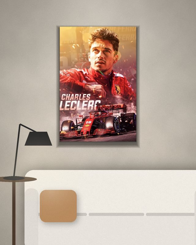 Charles Leclerc Scuderia Ferrari | Formula One | F1 POSTERS poster on a wall – KS Designs