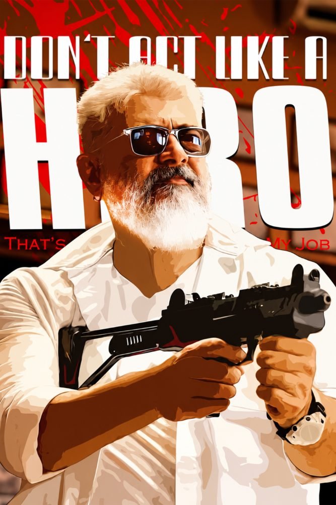 Thunivu | Ajith Kumar | Kollywood | Movie Posters poster – KS Designs